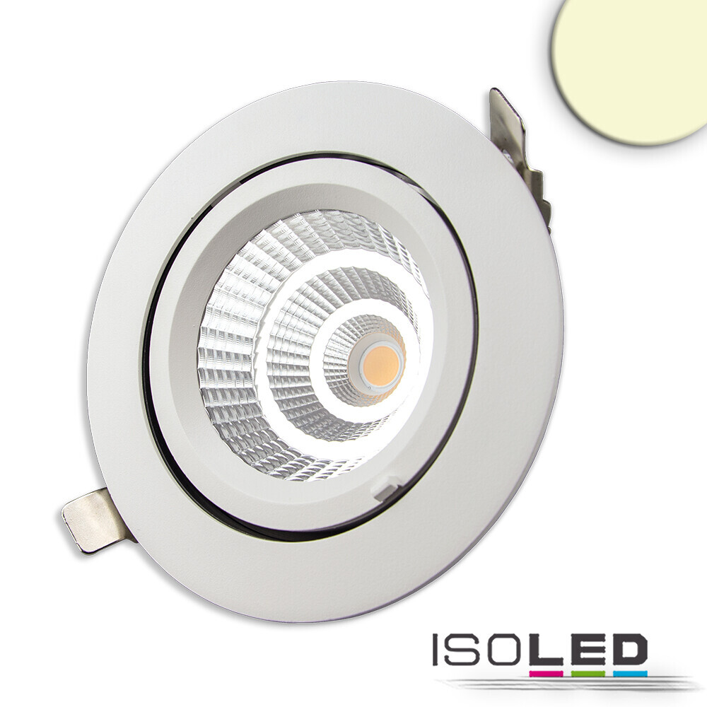 Weißes LED Downlight Sphere mit 35W von Isoled in warmweiß