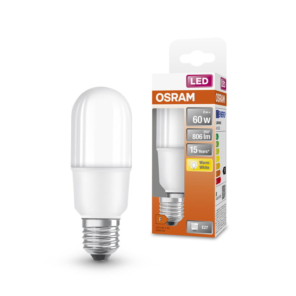 Elegantes OSRAM LED-Leuchtmittel leuchtet warmweiß mit 2700 K