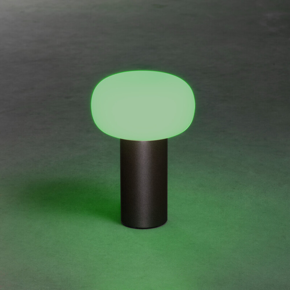Schwarz, leuchtende Tischleuchte mit RGB-Dimmfunktion von Konstsmide
