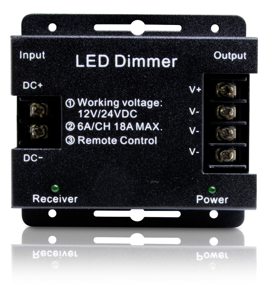 Dimmer für einfarbige LED Streifen von LED Universum - Touch Funkfernbedienung Controller - schick und modern