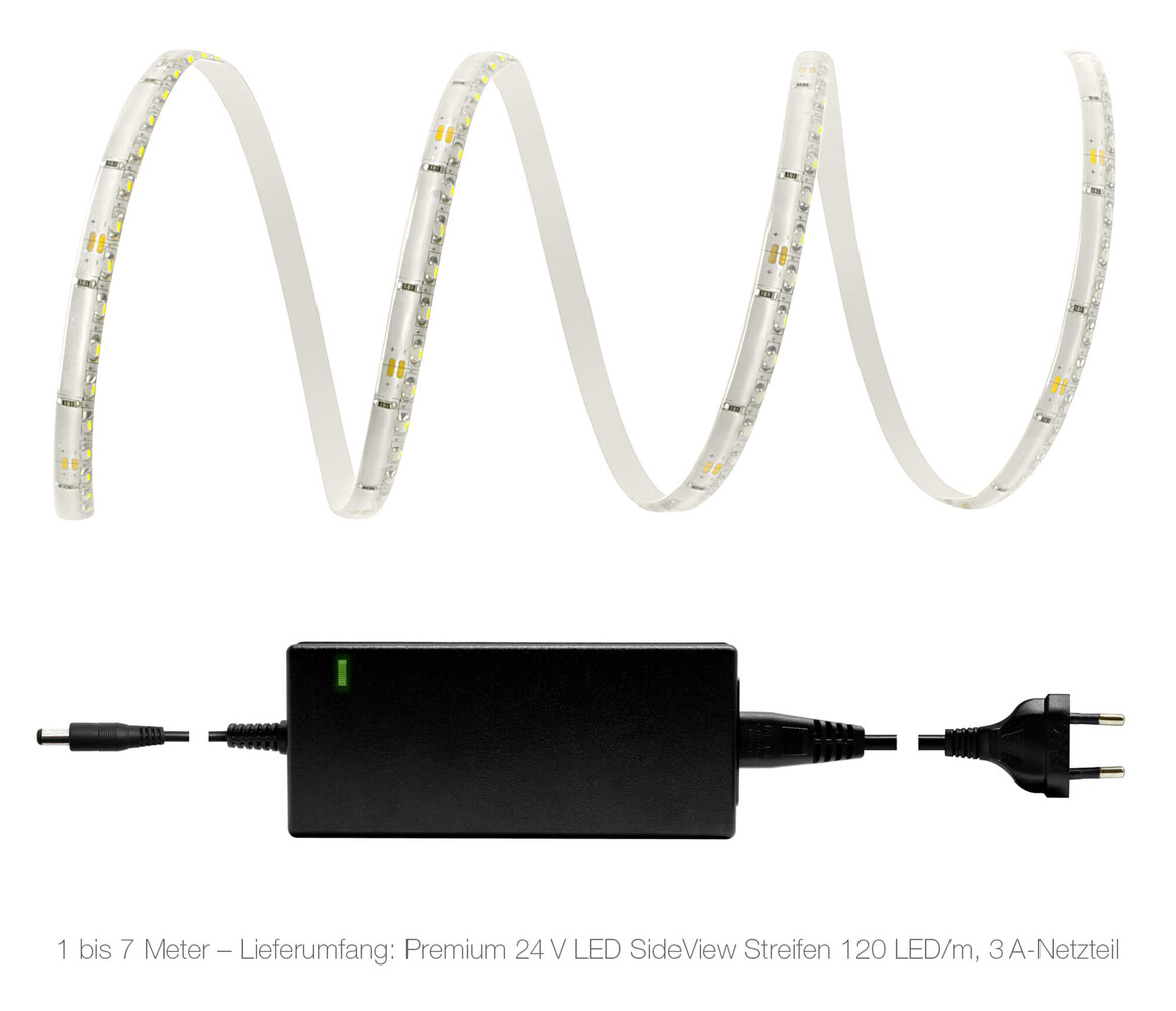 Premium Qualitäts 24V LED Streifen in warmweiß von LED Universum