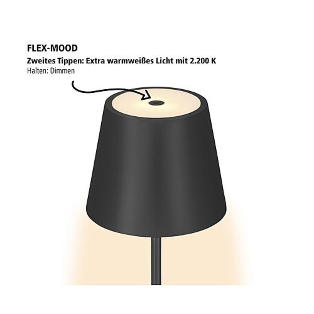 Stilvolle schwarze Stehlampe Nuindie von SIGOR für den Außenbereich