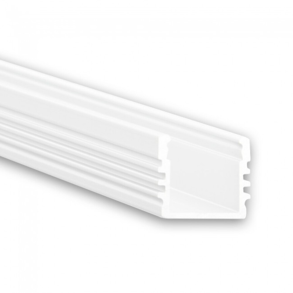 Elegantes weißes GALAXY profiles LED Profil in hochwertiger Aufbauprofil Ausführung von GALAXY profiles