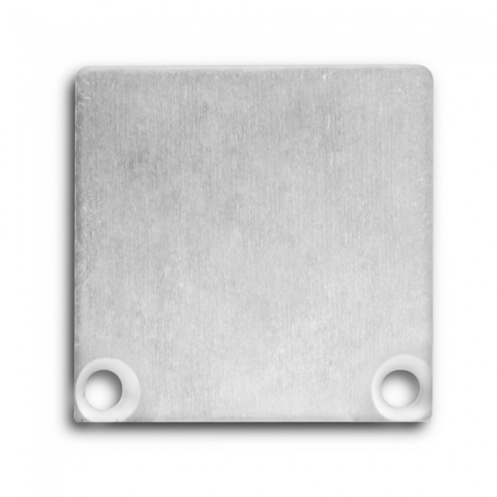Hochwertige Endkappe aus Aluminium der Marke GALAXY profiles, inklusive Schrauben