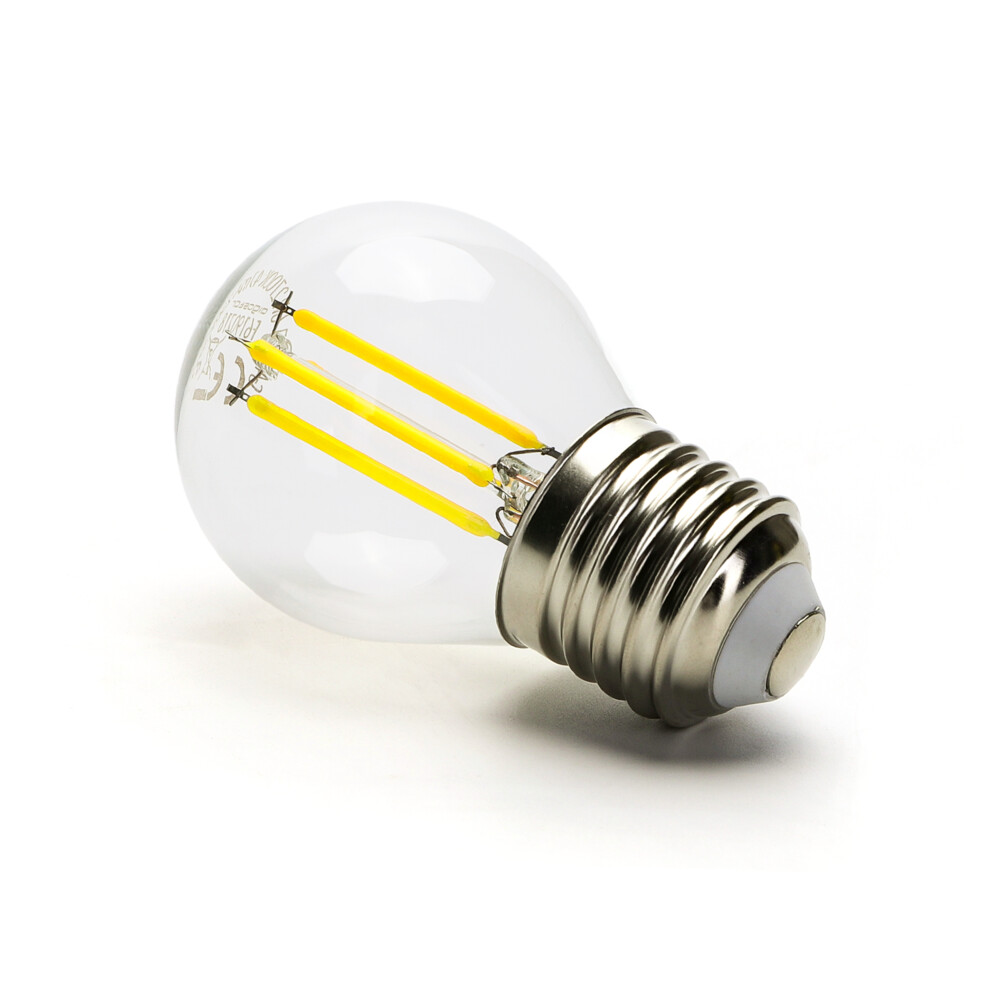 LED Universum Leuchtmittel Filament Glühlampe G45 Sockel E27 4W 6500K 470lm Ø45xH73mm von LED Universum