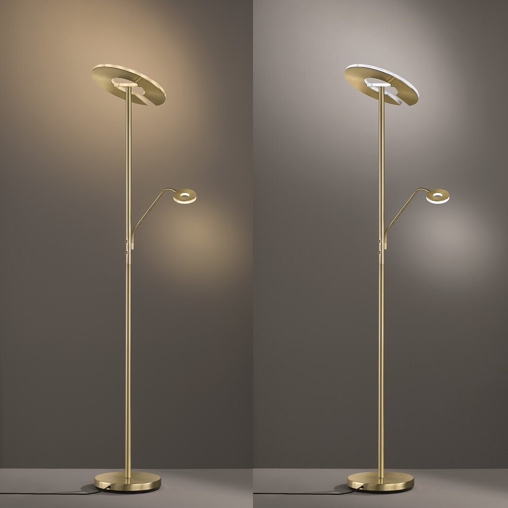Elegante LED Stehlampe von Fischer und Honsel hell und energieeffizient