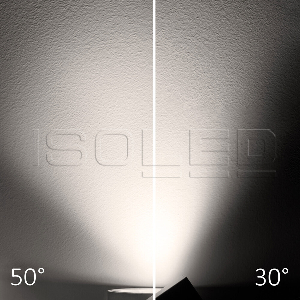 Schwarzer, mattierter und fokussierbarer Strahler & Spots von Isoled