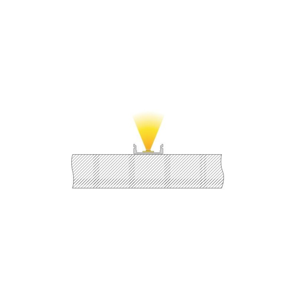 Flache, matt silberne Deko-Light LED Profil