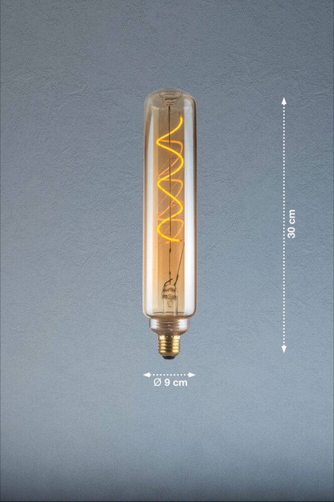 Bernsteinfarbenes LED-Filament-Leuchtmittel von der gemütlichen Linie FHL easy