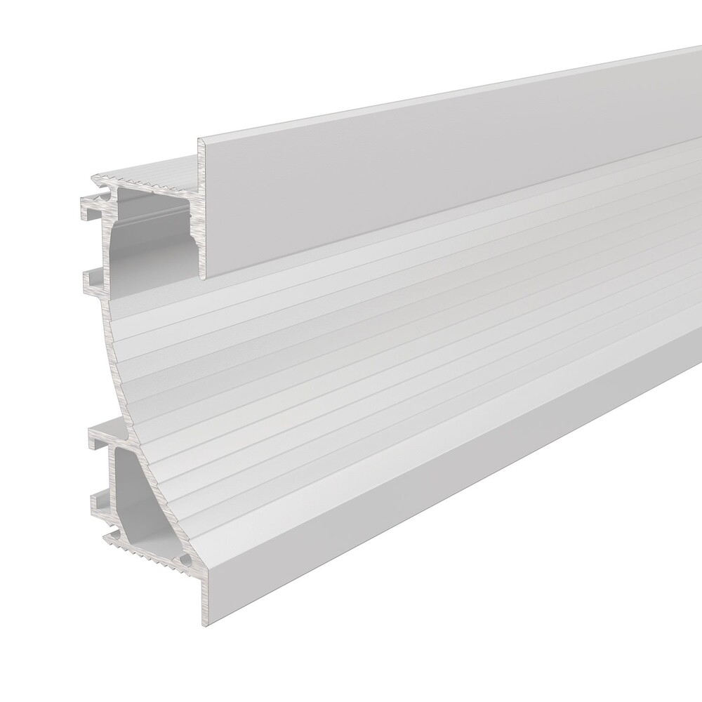 Weißes, mattes LED Profil von der Marke Deko-Light mit Wandvoute-Design für 14mm LED Stripes