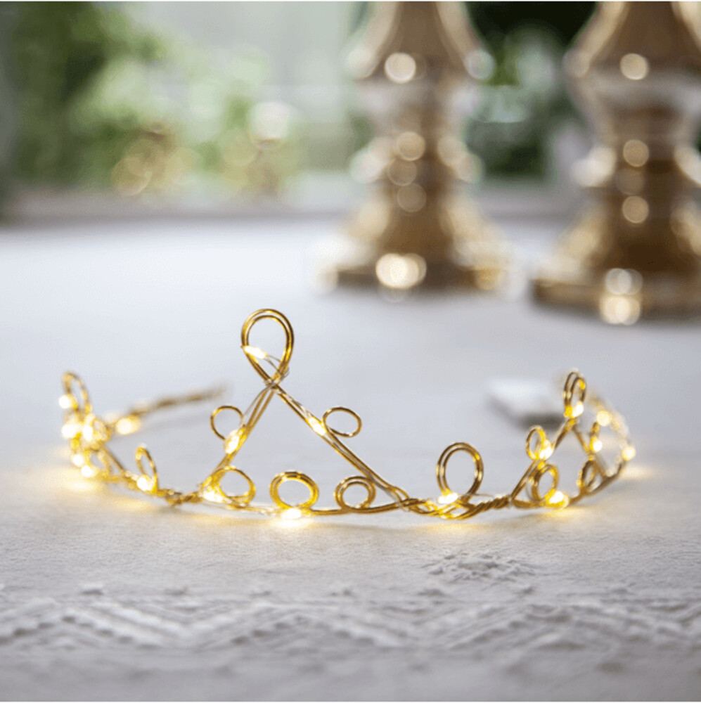 Stilvolle Dekoleuchte mit warmweißem LED Licht, im goldenen Design von Star Trading