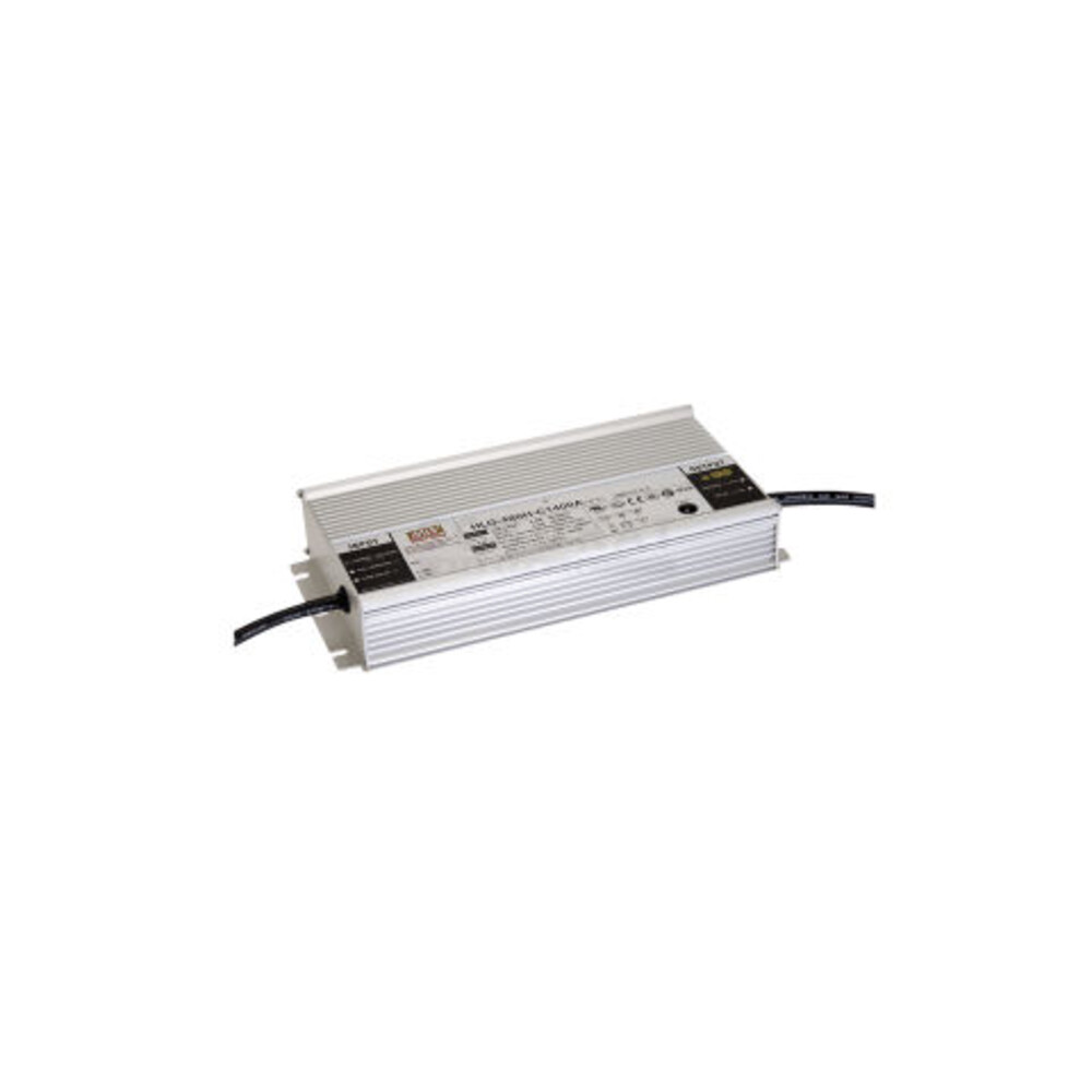 Hochwertiges LED Netzteil von MEANWELL mit robustem Metallgehäuse und Schutzklasse IP67