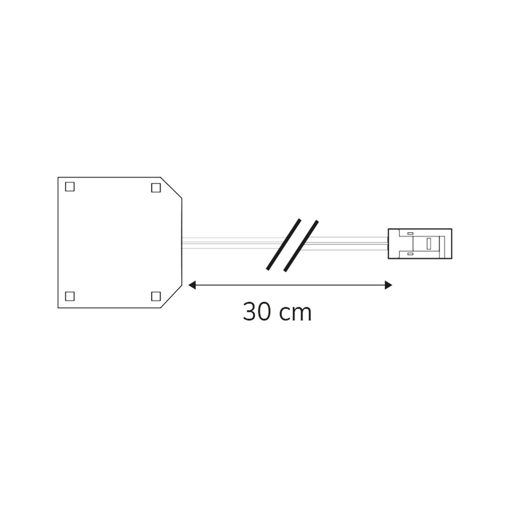 Weißer ISOLED 114497 MiniAMP 3-fach Verteiler mit männlichem Stecker und weiblichen Buchsen von Isoled