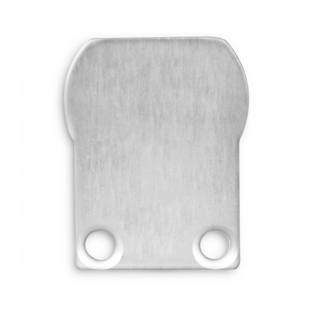 Hochwertige Endkappen von GALAXY profiles, inklusive Schrauben und in glänzendem Aluminium-Design
