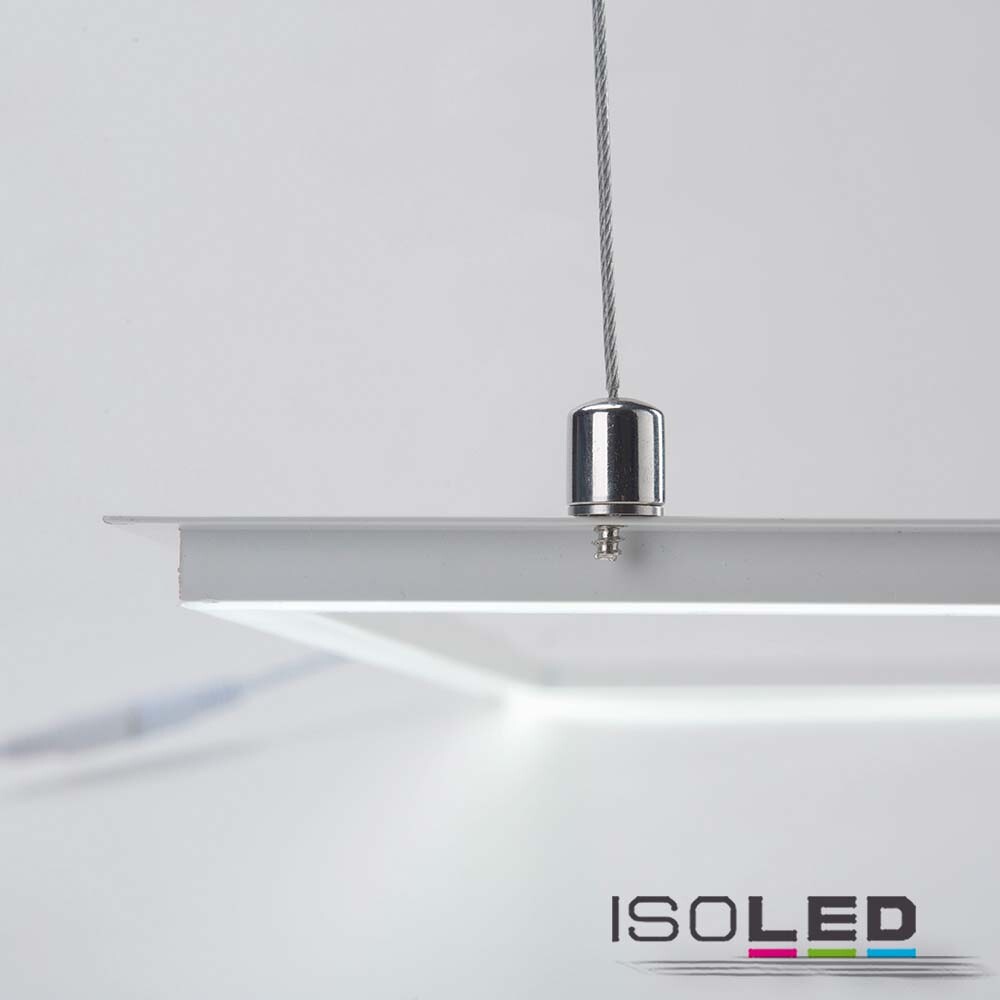 Hochwertige LED Panels der Marke Isoled mit neutralweißer Lichtfarbe und KNX dimmbarer Funktionalität