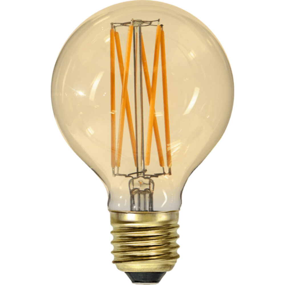 Elegantes, goldenes LED-Leuchtmittel der Marke Star Trading im Vintage-Stil, perfekt für eine entspannende Atmosphäre
