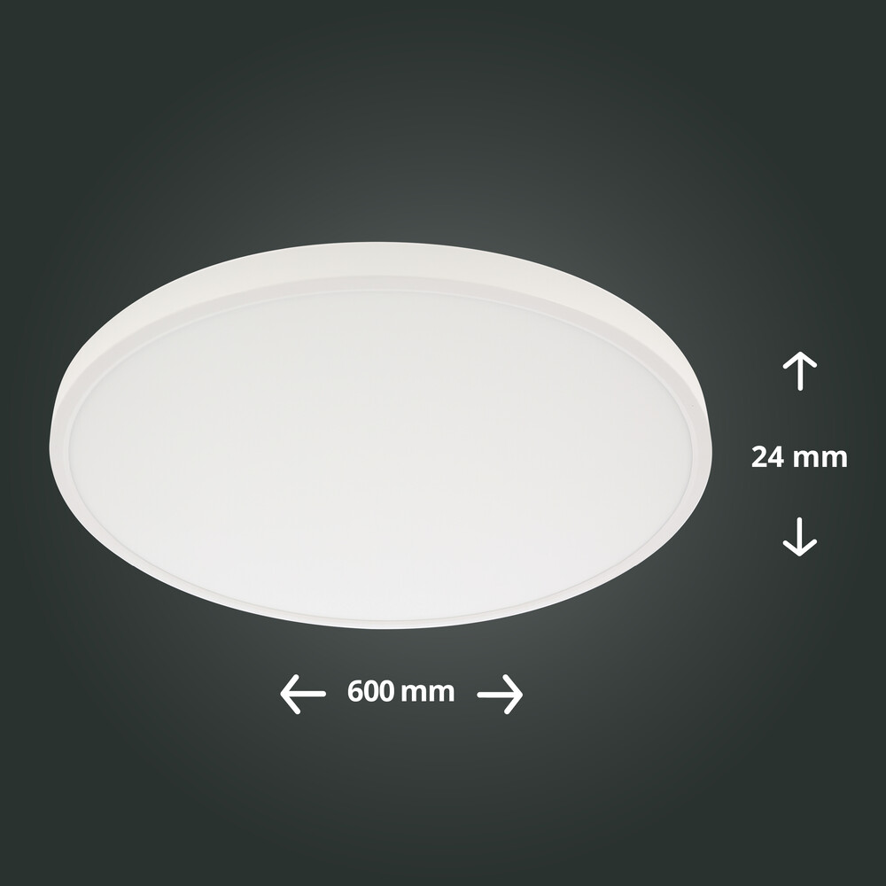 Modernes rundes, weißes LED Panel von LED Universum, das neutralweißes Licht ausstrahlt