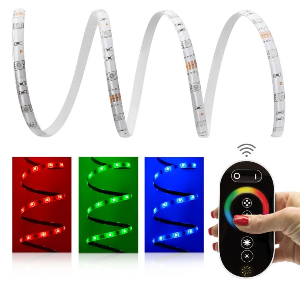 Hochwertiger, wasserdichter Comfort LED Streifen mit RGB Farbwechsel von LED Universum