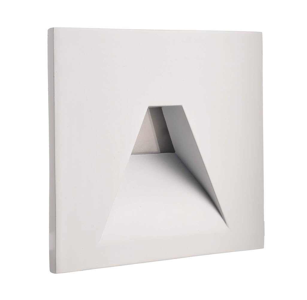 Deko-Light Abdeckung eckig weiß Winkel für Alwaid in schlichtem Design