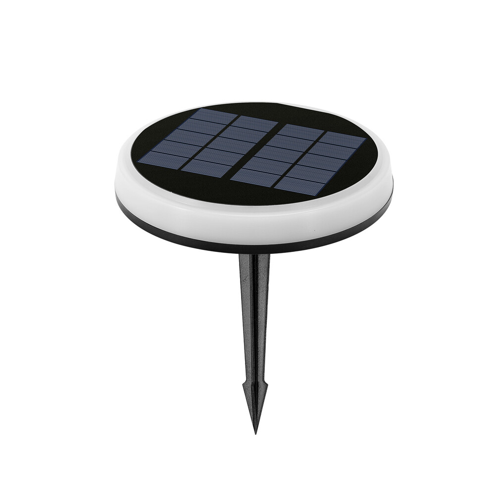 LED Solar-Gartenleuchte Bodenleuchte Teller 0,6W RGBIC (Lauflicht)  Ø165xH31mm
