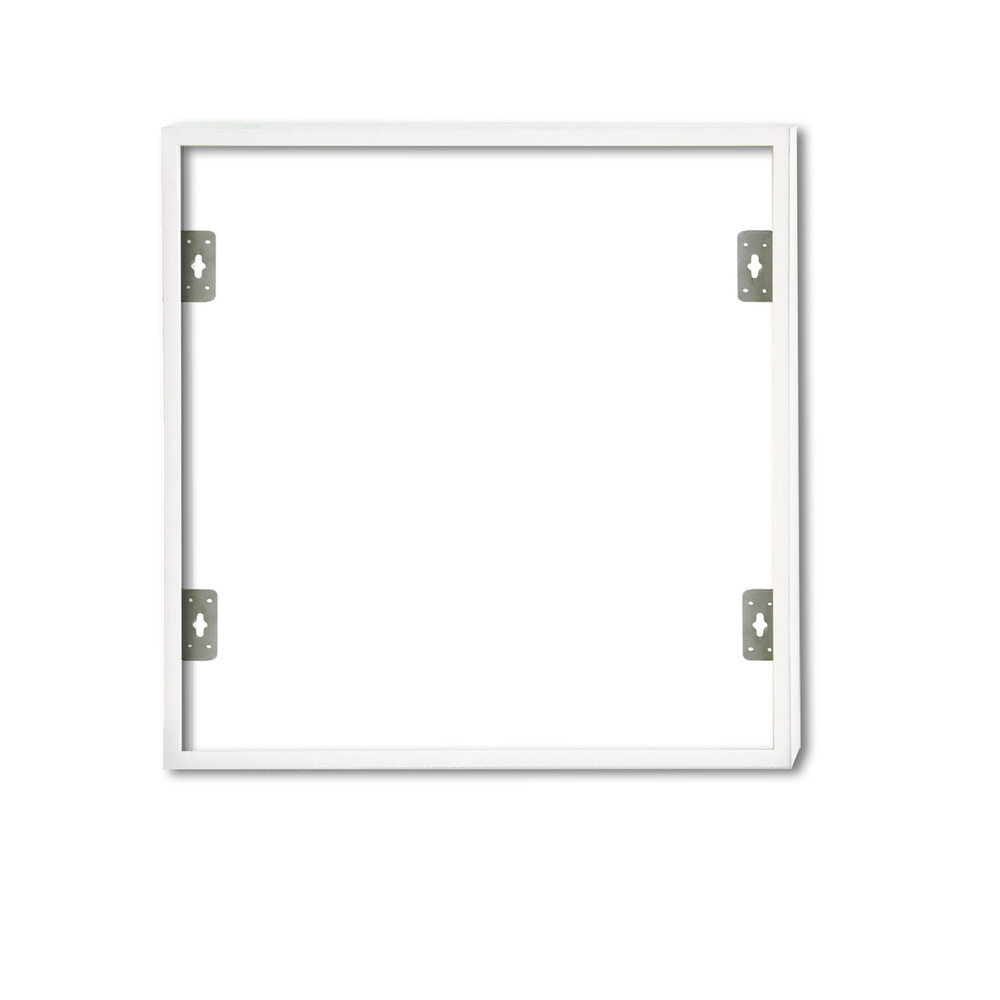 Weißer Aufbaurahmen von Isoled für LED Panels mit steckbarer Schnellmontage