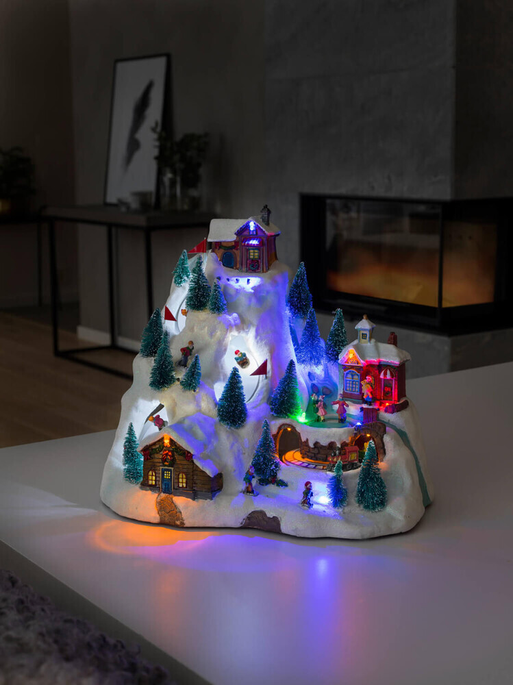 Leuchtfiguren von Konstsmide in LED Universum mit Animation und 8 klassischen Weihnachtsliedern