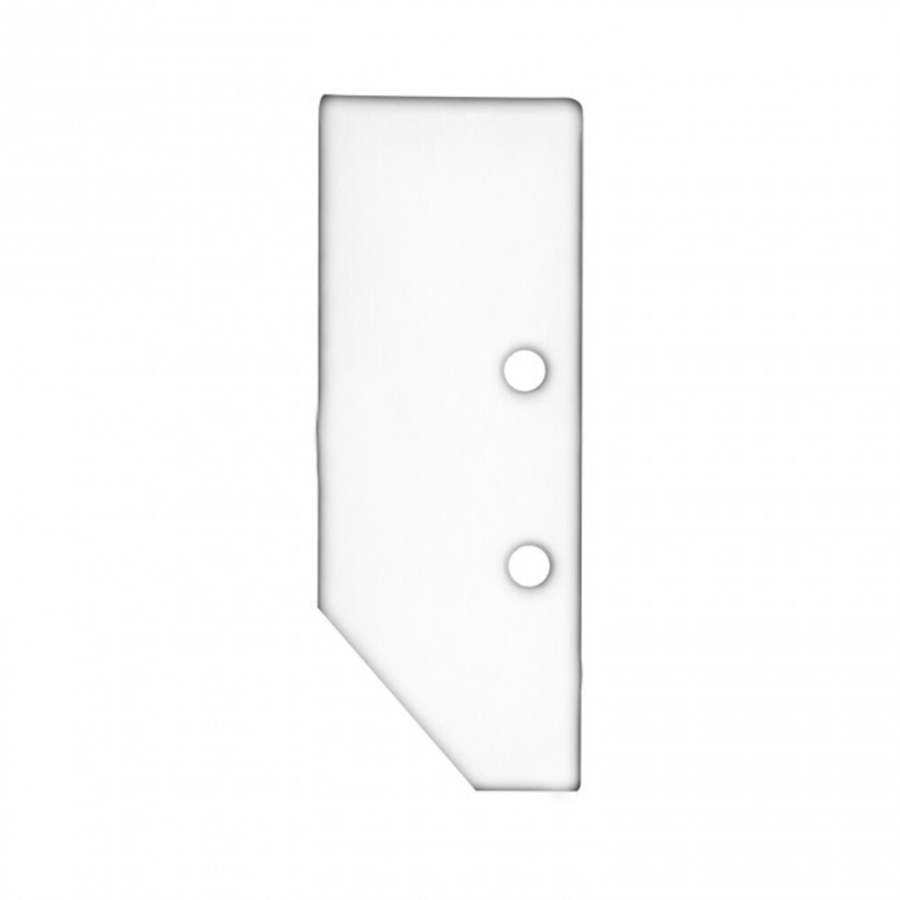 Elegante weiße Aluminium Endkappen von GALAXY profiles