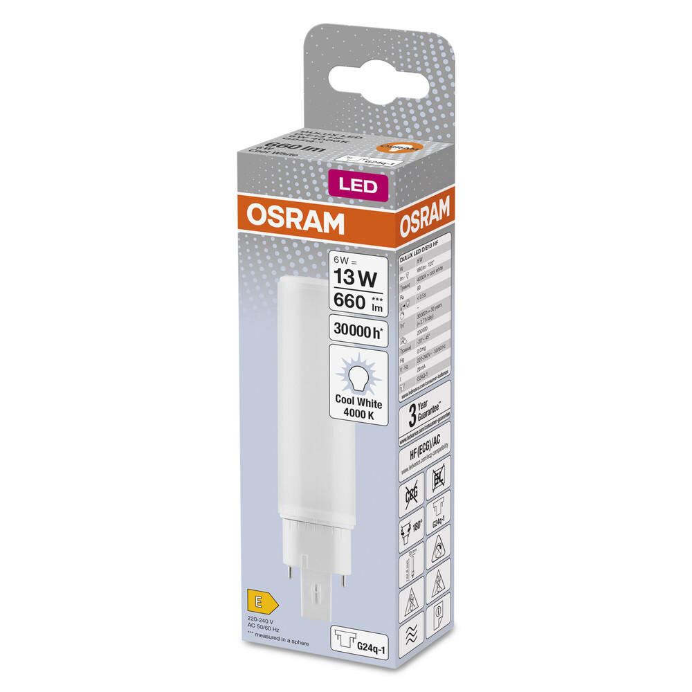 Hochwertiges OSRAM LED-Leuchtmittel strahlend hell und energiesparend