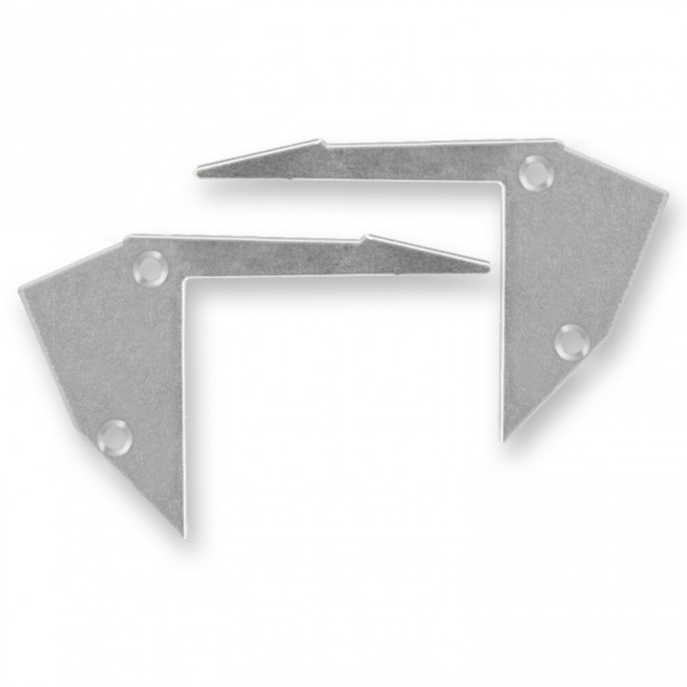 Hochwertige Endkappen aus Aluminium von GALAXY profiles inklusive Schrauben