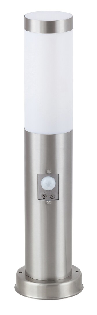 Außenstehleuchte Inox torch 8267, E27, Metall, silber-weiß, rund, Modern, ø76mm
