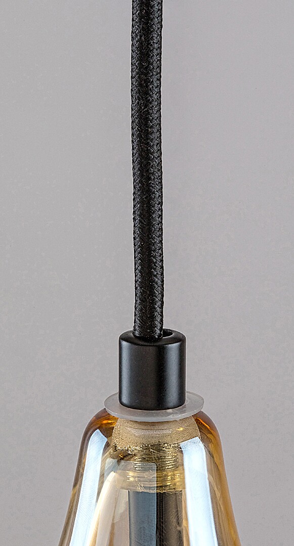 Pendelleuchte 1 Spot Bellini 72201, E27, Metall, schwarz-orange, rund, Modern, ø140mm