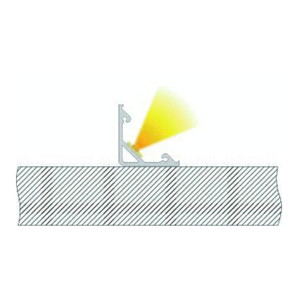 Exquisites silbernes LED-Profil von Deko-Light