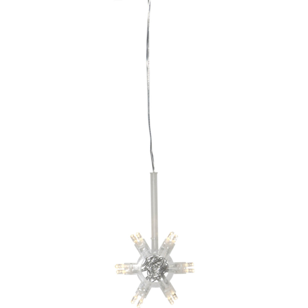 Faszinierende Lichterkette von Star Trading mit transparentem Kabel und warmweißen LEDs, inklusive Timer und Batterie