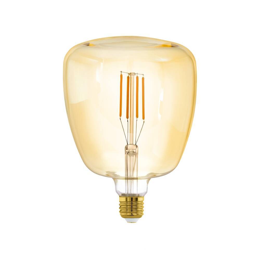 Impressive amber EGLO LED light bulb providing 400lm brightness