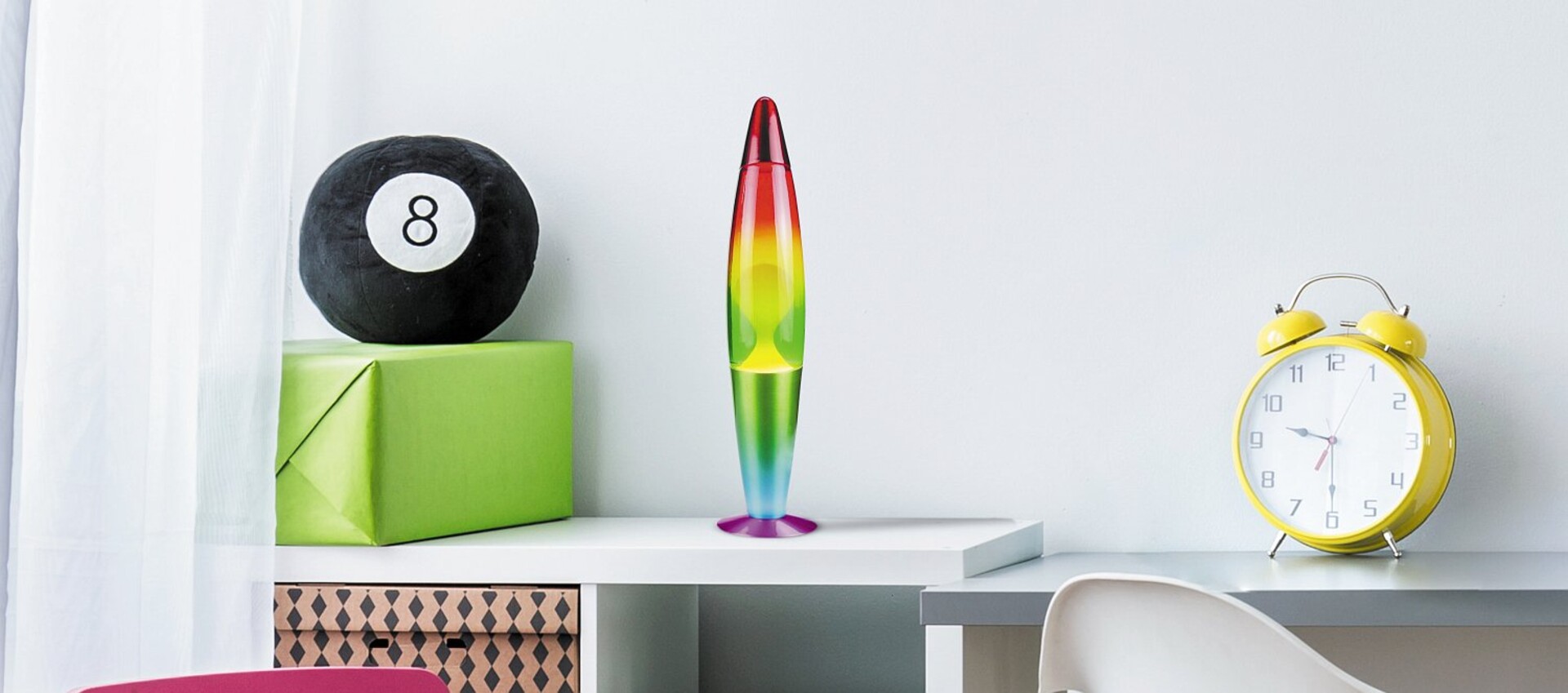 Dekoleuchte Lollipop Rainbow 7011, E14, Metall, mehrfarbig, Innen, 42cm