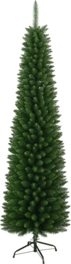prächtiger grüner Weihnachtsbaum von Star Trading mit Metallfuß für draußen