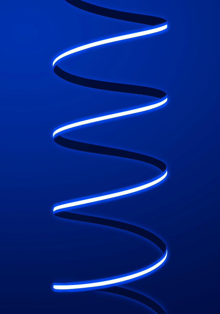 Premium blauer COB LED Streifen im Funk SET inklusive Netzteil, von LED Universum