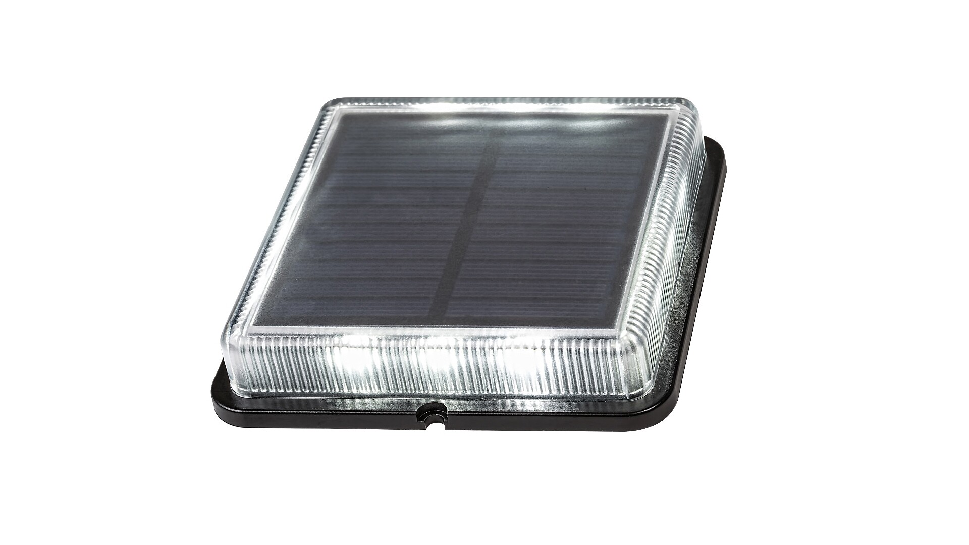 Solarleuchte Bilbao 8104, 0,2W, 4000K, Kunststoff, schwarz, neutralweiß, 11x11cm