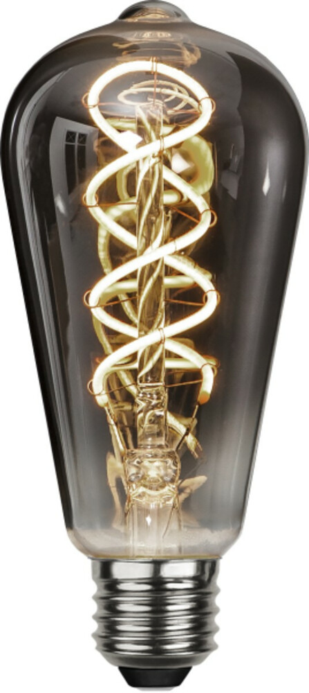 Rauchglas Filament Leuchtmittel von Star Trading mit warmer Farbtemperatur