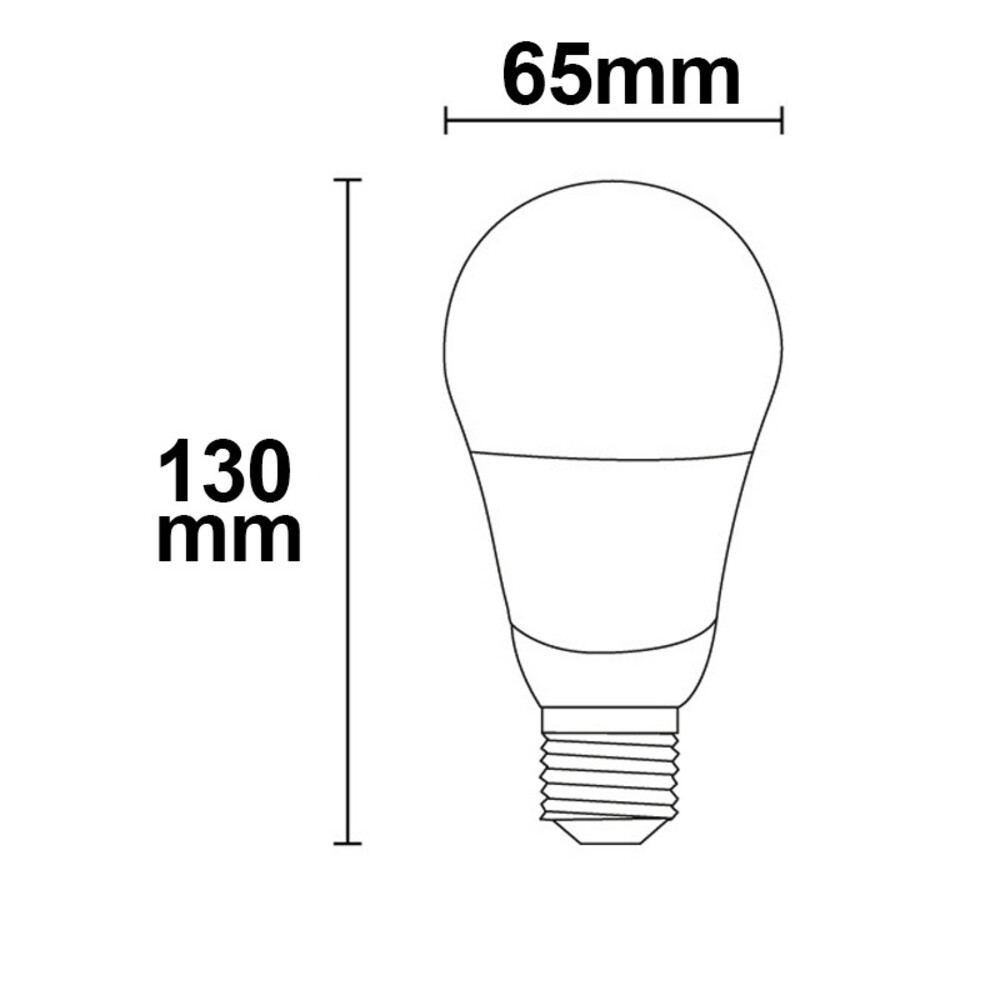 Modernes warmweißes LED-Leuchtmittel der Marke Isoled mit milchiger Oberfläche