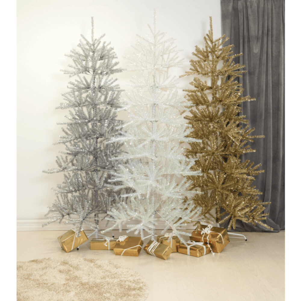 Glitzernder silberner Weihnachtsbaum von Star Trading