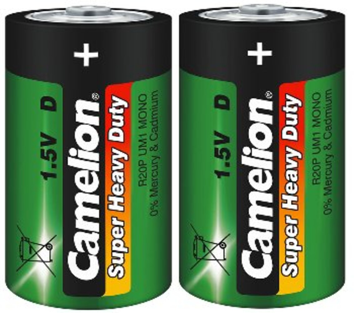 Hochwertige Typ D Batterien von ChiliTec im Doppelpack