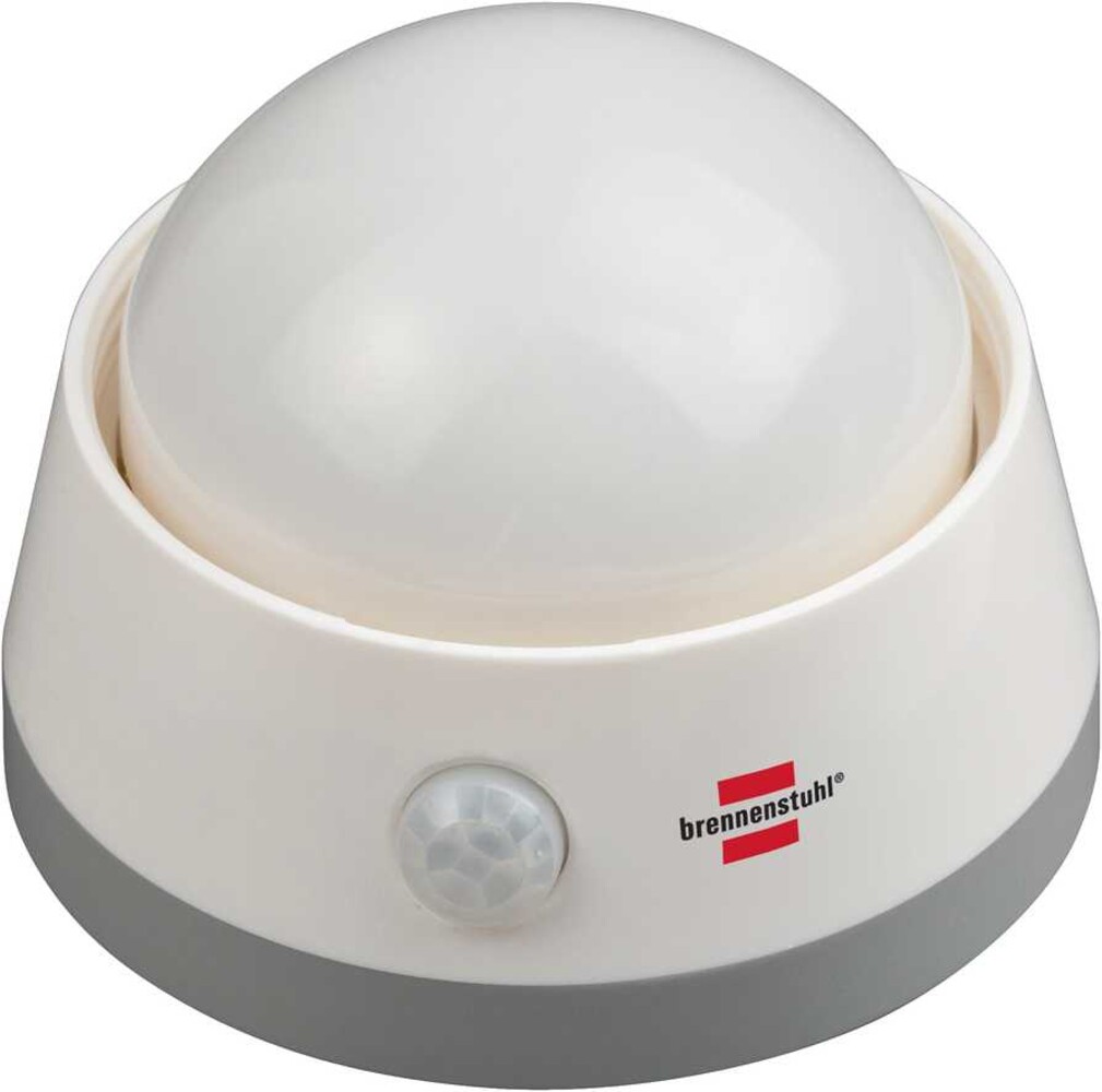 Hochwertiges weißes LED Nachtlicht von Brennenstuhl mit Schalter und Bewegungsmelder für eine angenehme Beleuchtung