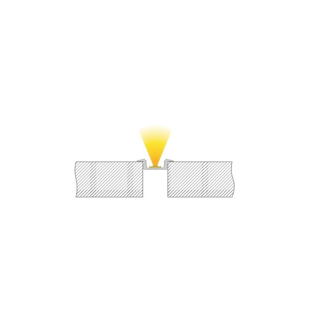 Schlankes silbernes LED-Profil von Deko-Light