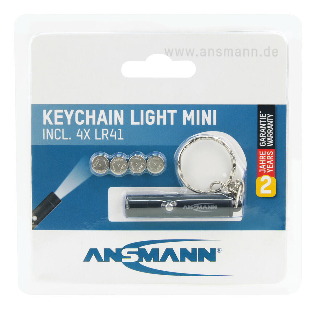 hochwertige Ansmann Taschenlampe mit mobilem Mini Keychain Licht
