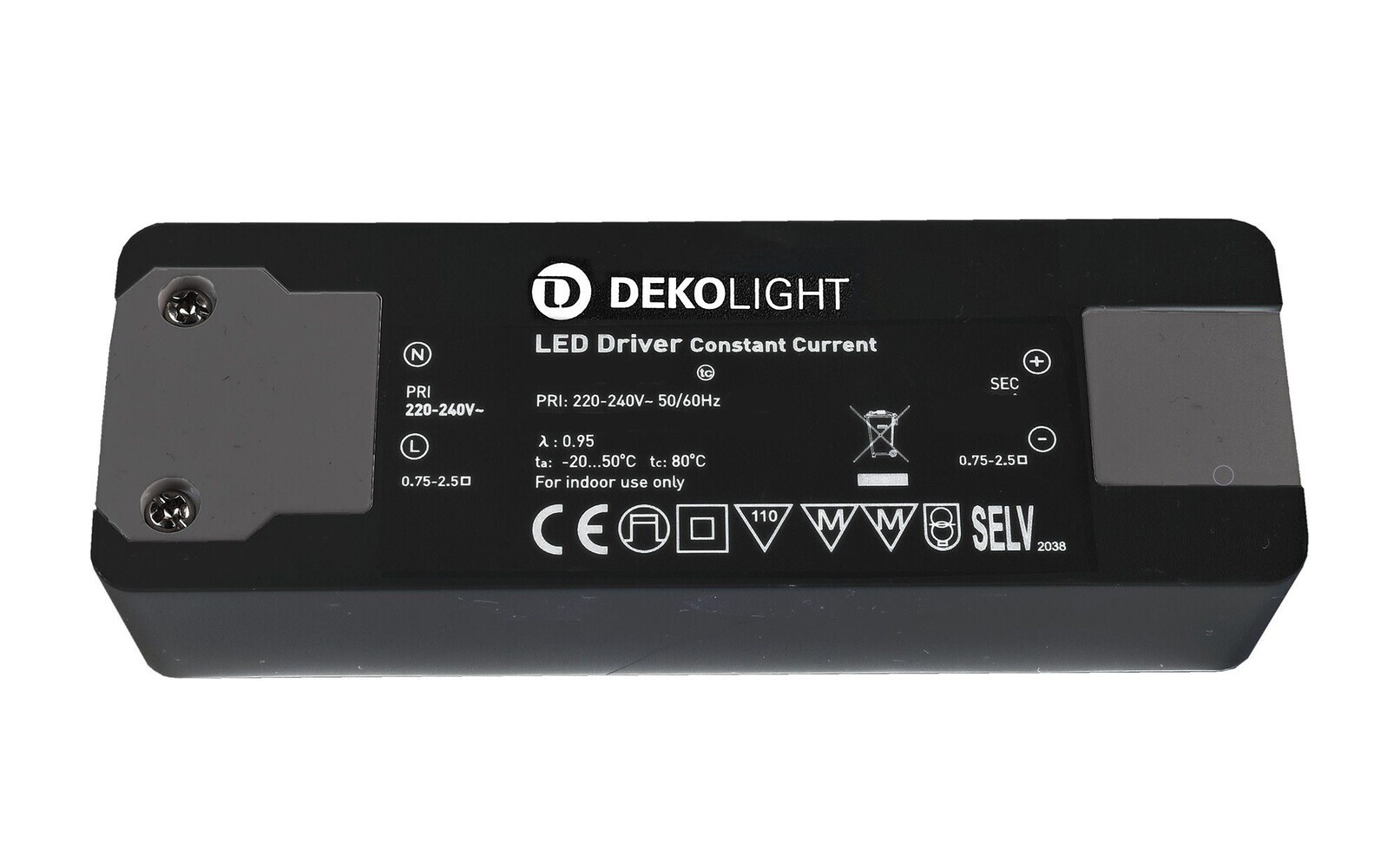 Stromkonstantes LED Netzgerät von Deko-Light in matter Ausführung