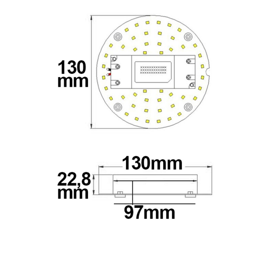 Hochwertige LED-Leuchtmittel Umrüstplatine der Marke Isoled