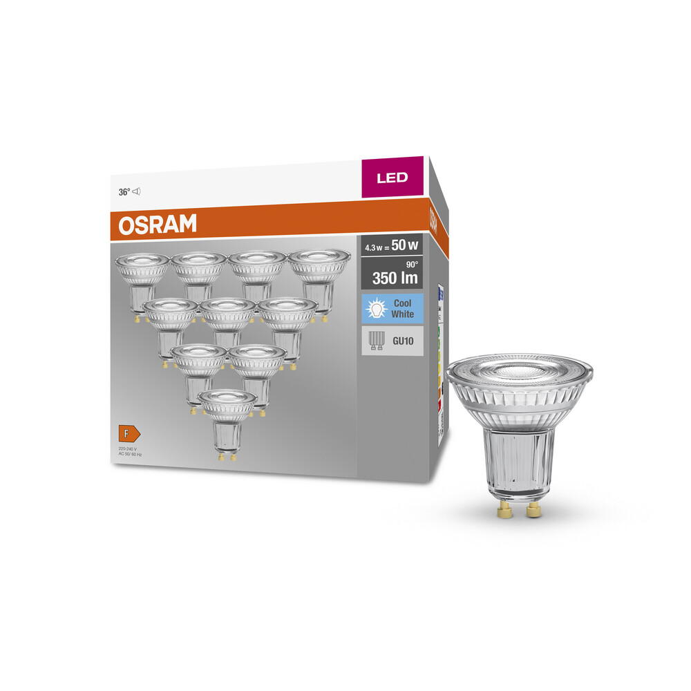 Hochqualitatives OSRAM LED-Leuchtmittel, erstrahlend in hellem Licht mit 350 Lumen und angenehmer Farbtemperatur von 4000 K