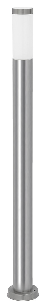 Außenstehleuchte Inox torch 8265, E27, Metall, silber-weiß, rund, Modern, ø76mm