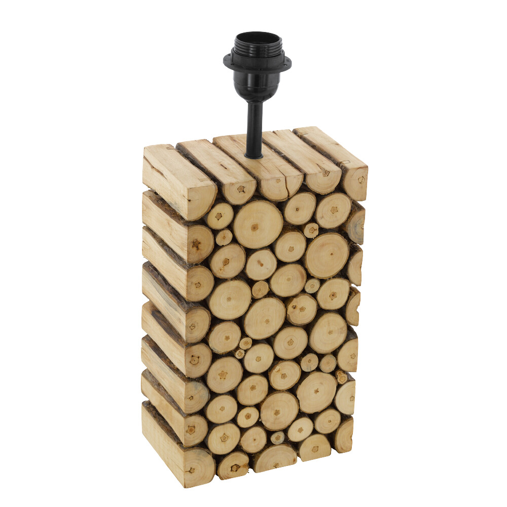 Tischleuchte "RIBADEO" Holz, braun, 60W, E27, IP20, L120mm, 49833